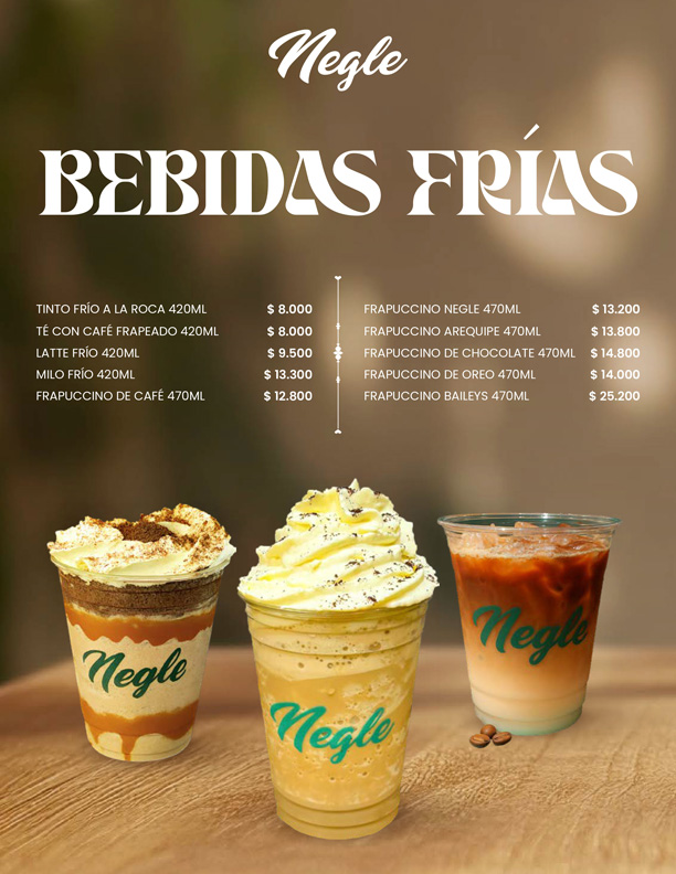 Carta Bebidas Frías - Página 2