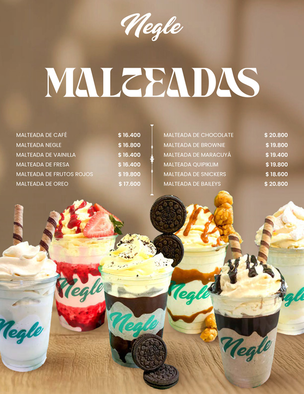 Carta Bebidas Frías - Página 2