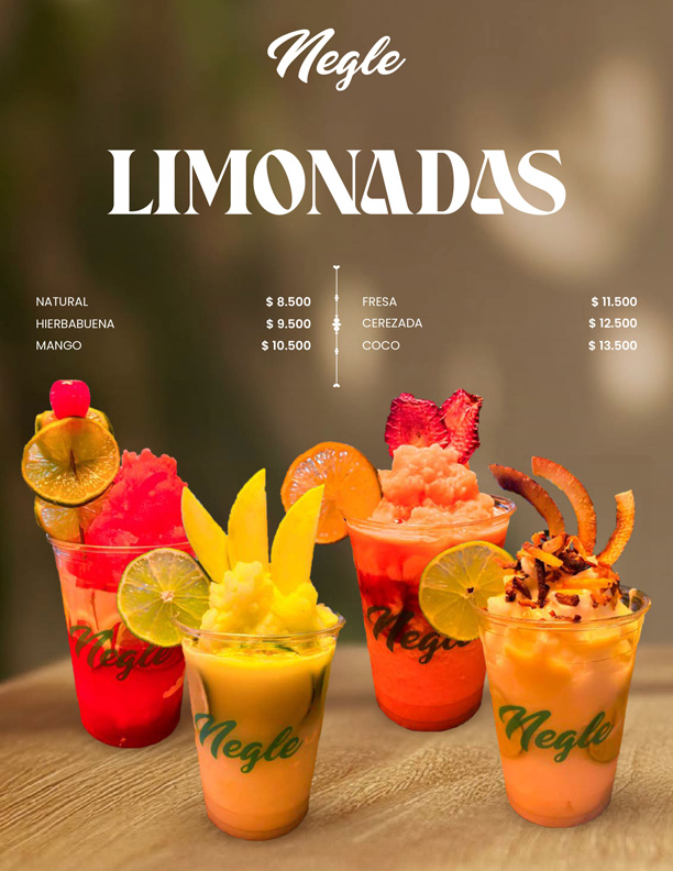 Carta Bebidas Frías - Página 2